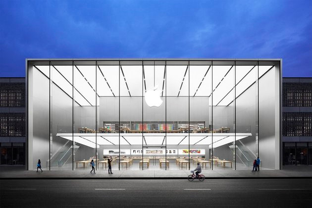 Apple Store Hồ Tây được mệnh danh là Apple Store lớn nhất châu Á vào năm 2015